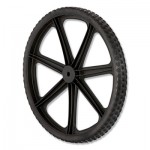 Rubbermaid Commercial Wheel for 5642, 5642-61 Big Wheel Cart, 20" diameter, Black RCPM1564200