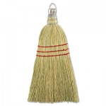 UNS 951WC Whisk Broom, Corn Fiber Bristles, 10" Wood Handle, Yellow, 12/Carton BWK951WC