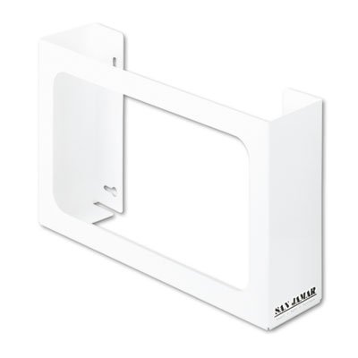 White Enamel Disposable Glove Dispenser, Three-Box, 18w x 3 3/4d x 10h SJMG0804