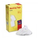 Avery White Marking Tags, Paper, 2 3/4 x 1 11/16, White, 1,000/Box AVE12201