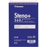Blueline White Paper Wirebound Steno Pad AT12B
