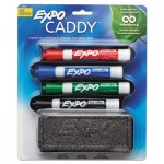 EXPO Whiteboard Caddy Set, Broad Chisel Tip, Assorted Colors, 4/Set SAN1785294