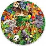 A Broader View Wild Animals 500-pc Round Puzzle 373