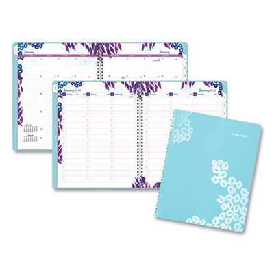 At-A-Glance 523-905 Wild Washes Weekly/Monthly Planner, 11 x 8.5, Floral, Animal, 2021 AAG523905