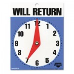 Will Return Later Sign, 5" x 6", Blue COS098010
