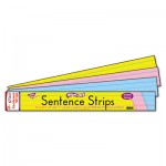 TREND Wipe-Off Sentence Strips, 24 x 3, Blue/Pink, 30/Pack TEPT4002