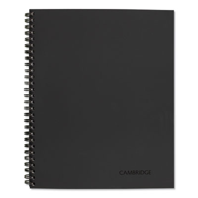 Cambridge Wirebound Guided Business Notebook, QuickNotes, Dark Gray, 11 x 8.5, 80 Sheets MEA06066