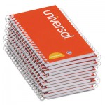 UNV20453 Wirebound Memo Book, Narrow Rule, 5 x 3, White, 12 50-Sheet Pads/Pack UNV20453