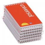 UNV20435 Wirebound Memo Books, Narrow Rule, 3 x 5, White, 12 50-Sheet Pads/Pack UNV20435