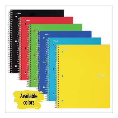 Five Star Wirebound Notebook, 4 sq/in Quadrille Rule, 11 x 8.5, White, 100 Sheets MEA06190