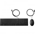 HP Wired Desktop Mouse and Keyboard 9SR36AA#ABA