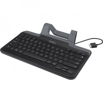 Belkin Wired Tablet Keyboard With Stand for iPad with Lightning Connector B2B130