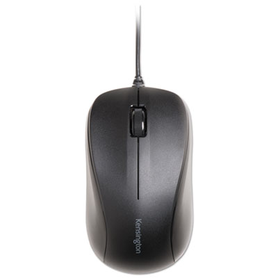 Kensington K72110US Wired USB Mouse for Life, USB 2.0, Left/Right Hand Use, Black KMW72110