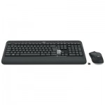 Logitech 920-008671 Wireless Combo, 30 ft-Range, Black LOG920008671