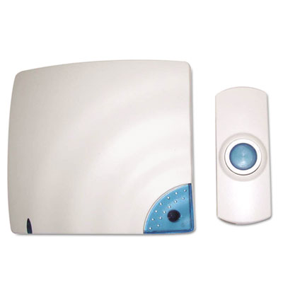 Tatco Wireless Doorbell, Battery Operated, 1.38w x 0.75d x 3.5h, Bone TCO57910