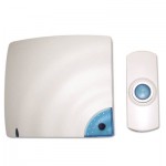 Tatco Wireless Doorbell, Battery Operated, 1.38w x 0.75d x 3.5h, Bone TCO57910