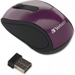 Verbatim Wireless Mini Travel Mouse Purple 97473