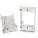 C2G Wiremold Uniduct Single Gang Extra Deep Junction Box White 16086