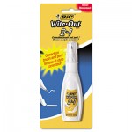 BIC Wite-Out 2-in-1 Correction Fluid, 15 ml Bottle, White BICWOPFP11
