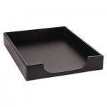 Rolodex Wood Tones Letter Desk Tray, Wood, Black ROL62523
