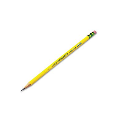 Ticonderoga Woodcase Pencil, HB #3, Yellow, Dozen DIX13883