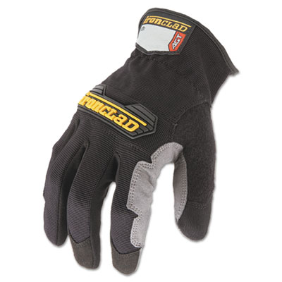 Ironclad Workforce Glove, Medium, Gray/Black, Pair IRNWFG03M