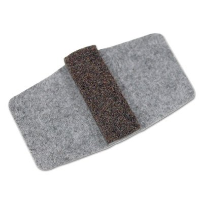 Wrap Around Felt Floor Savers, 7 1/4 x 1 x 8, Gray/Black, 16/Pack MAS88458