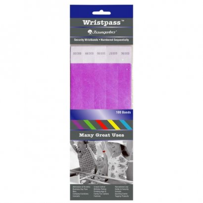 Wristpass Dupont Tyvek Security Wrist Band 85014