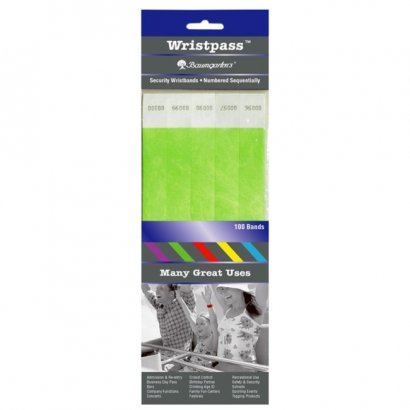 Wristpass Dupont Tyvek Security Wrist Band 85060