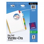 Avery Write & Erase Big Tab Paper Dividers, 8-Tab, Letter AVE23079