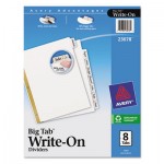 Avery Write & Erase Big Tab Paper Dividers, 8-Tab, Letter AVE23078
