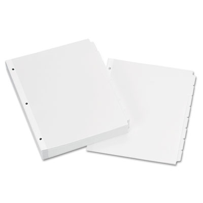 Avery Write-On Plain-Tab Dividers, 8-Tab, Letter, 24 Sets AVE11507