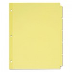 Avery Write-On Plain-Tab Dividers, 5-Tab, Letter, 36 Sets AVE11501