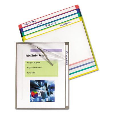 C-Line Write-On Project Folders, Letter, Assorted Colors, 25/BX CLI62160