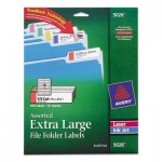 Avery X-Large 1/3 Cut TrueBlock File Folder Labels, 15/16 x 3 7/16, White/Asst, 450/PK