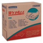 WypAll KCC 83550 X50 Cloths, POP-UP Box, 9 1/10 x 12 1/2, White, 176/Box, 10 Boxes