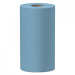 WypAll X60 Cloths, Small Roll, 9.8 x 13.4, Blue, 130/Roll, 12 Rolls/Carton KCC35411