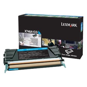 Lexmark X746, X748 Cyan Return Program Toner Cartridge X746A1CG