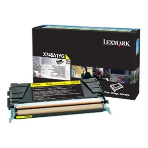 Lexmark X746, X748 Yellow Return Program Toner Cartridge X746A1YG