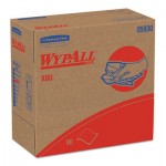 WypAll X80 Cloths with HYDROKNIT, 9.1 x 16.8, Red, Pop-Up Box, 80/Box, 5 Box/Carton KCC05930