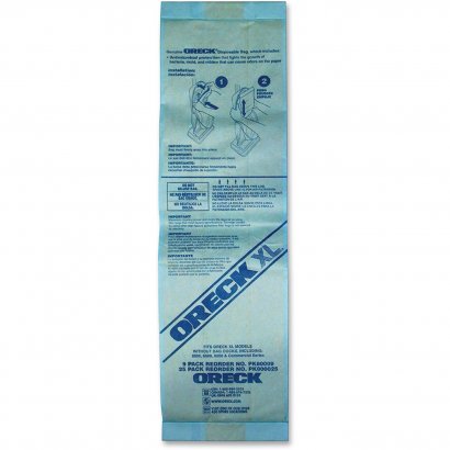 Oreck XL Upright Single-wall Filtration Bags PK800025CT