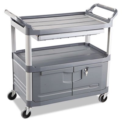 RCP 4094 GRA Xtra Instrument Cart, 300-lb Cap, Three-Shelf, 20w x 40-5/8d x 37-4/5h