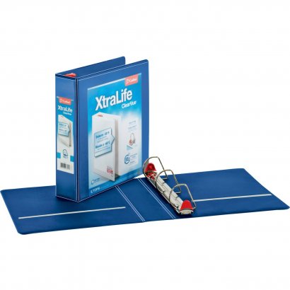 Cardinal XtraLife ClearVue Non-Stick Locking Slant-D Ring Binder 26322