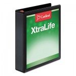 Cardinal XtraLife ClearVue Non-Stick Locking Slant-D Binder, 1.5" Cap, 11 x 8 1/2, Black CRD26311