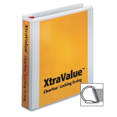 Cardinal XtraValue ClearVue Locking Slant-D Ring Binder 19020