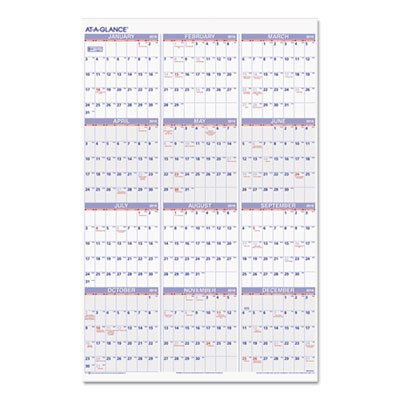 At-A-Glance Yearly Wall Calendar, 24 x 36, 2016 AAGPM1228