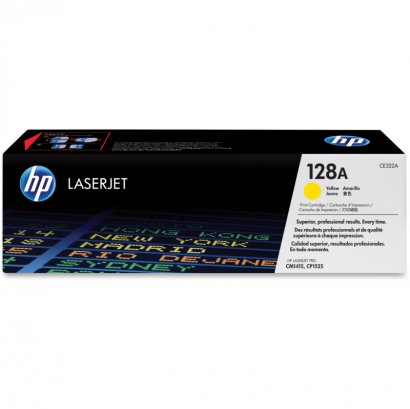 HP 128A Yellow Original LaserJet Toner Cartridge CE322A