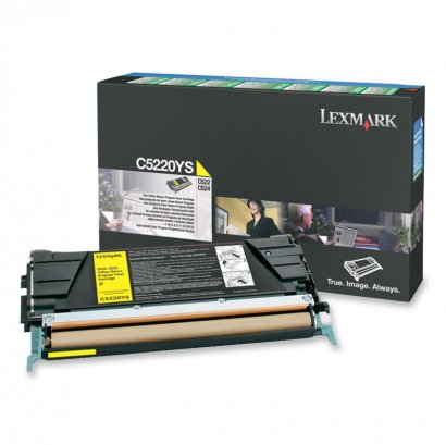 Lexmark Yellow Return Program Toner Cartridge C5220YS