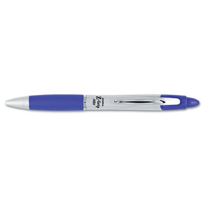 Zebra Z-Grip MAX Ballpoint Retractable Pen, Blue Ink, Medium, Dozen ZEB22420