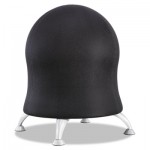 Safco Zenergy Ball Chair, Black Seat/Black Back, Silver Base SAF4750BL